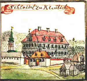 Schlossel zu Kleutsch - Paac, widok oglny